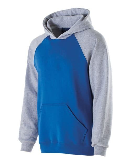 Holloway Youth Cotton/Poly Fleece Banner Hooded Sweatshirt