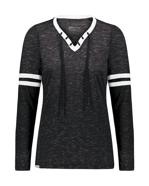 Holloway Women's Eco Revive™ Monterey Long Sleeve V-Neck T-Shirt