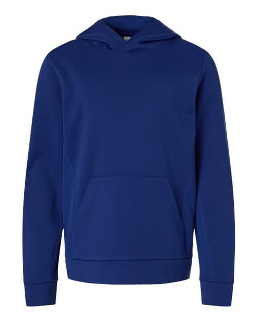 Team 365 Youth Squad Hooded Tech Fleece Pullover