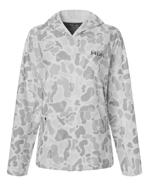 HUK Women's Coldfront+ KC Print Hooded Sweatshirt