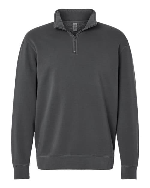 Independent Trading Co. Unisex Pigment-Dyed Quarter-Zip Pullover
