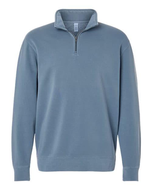 Independent Trading Co. Unisex Pigment-Dyed Quarter-Zip Pullover