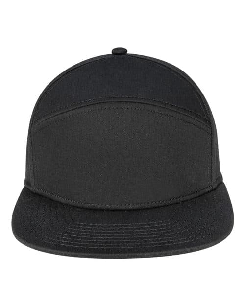 Pukka Tradesman Hybrid Six-Panel Cap in Black