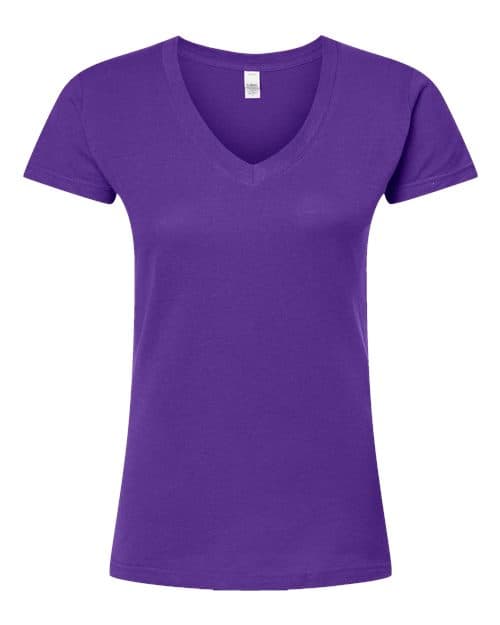 Tultex Women's Fine Jersey V-Neck T-Shirt