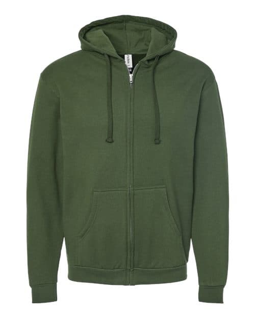Tultex Unisex Full-Zip Hooded Sweatshirt