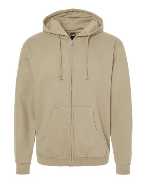 Tultex Unisex Full-Zip Hooded Sweatshirt