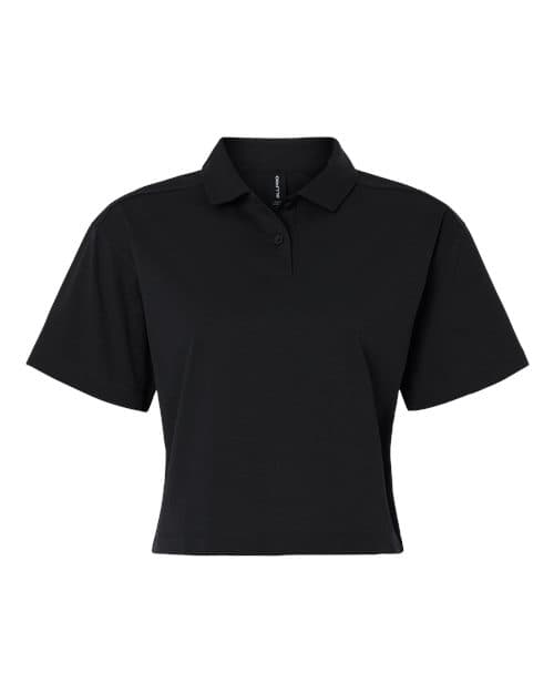 AllPro Women's Pro-Flex Sorona® Boxy Polo in Black