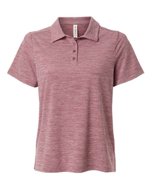 Team 365 Women's Relay Heathered Stripe Polo