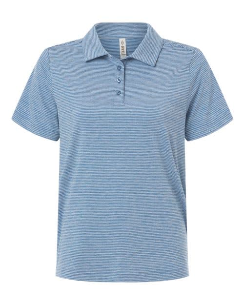 Team 365 Women's Relay Heathered Stripe Polo