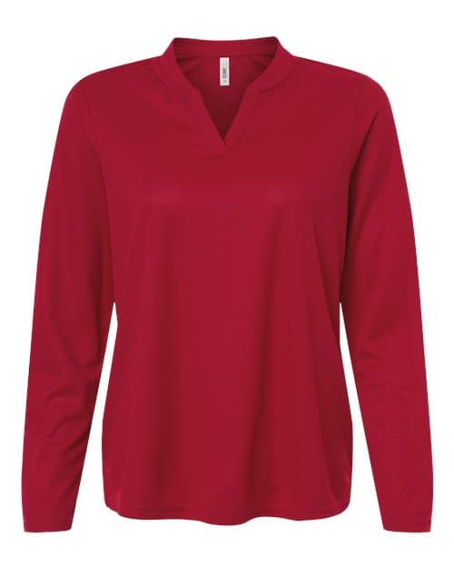 CORE365 Women's Nova Performance Long Sleeve Pique Polo