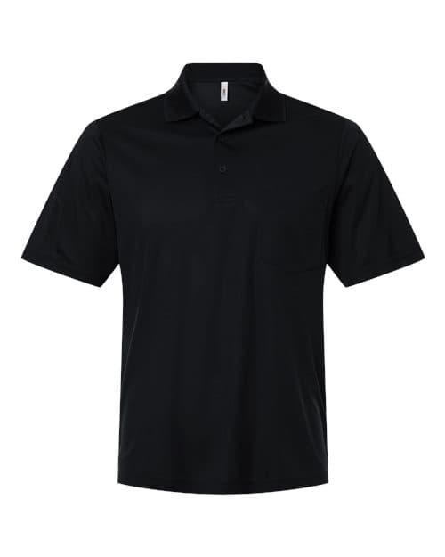 CORE365 Men's Nova Performance Pique Pocket Polo in Black