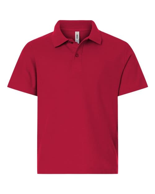 CORE365 Youth Resolve CVC Performance Pique Polo