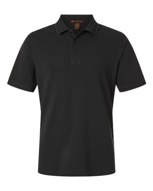 Harriton Men's Valiant Cotton Snag Protect Tipped Polo