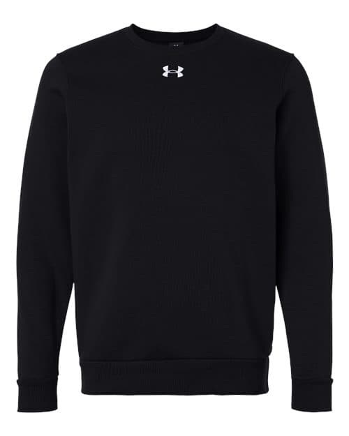Under Armour Men's Team Icon Fleece Crew in Black/ White