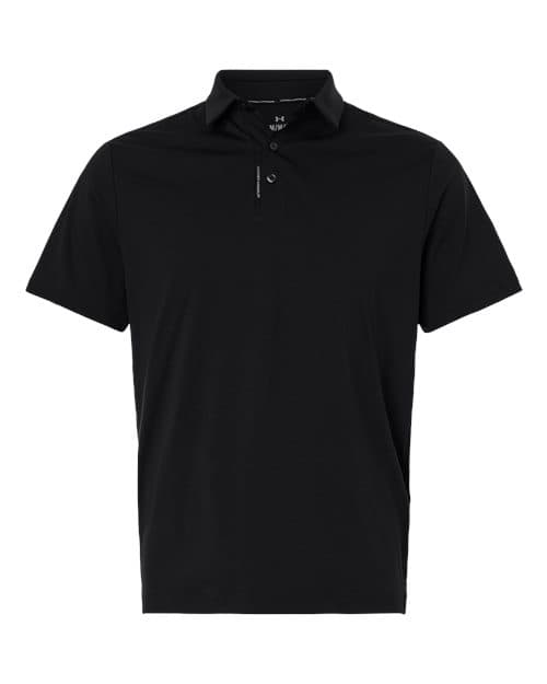 Under Armour Men's Drive Bonded Polo in Black/ Steel