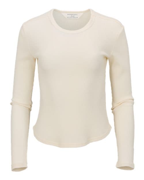 Boxercraft Women's Waffle Knit Baby Long Sleeve T-Shirt