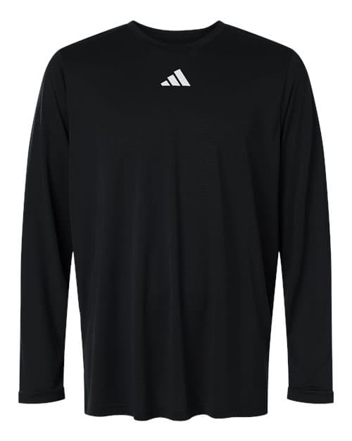 Adidas Men's Pregame Long Sleeve T-Shirt in Black/ White