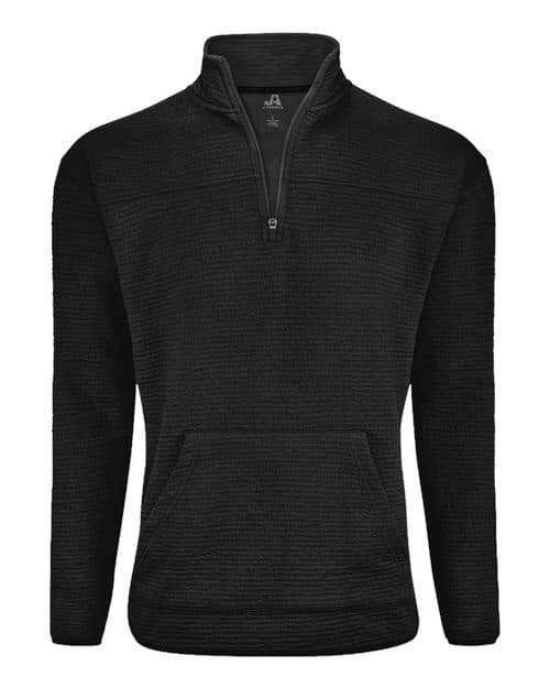 J. America Unisex Pebble Fleece Quarter-Zip Pullover