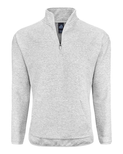J. America Unisex Pebble Fleece Quarter-Zip Pullover