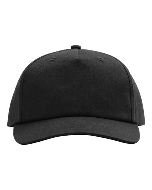 Richardson Five-Panel Gramps Cap in Black