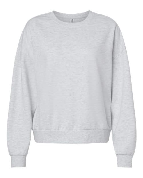 Independent Trading Co. Women's California Wave Wash Sunday Crewneck Sweatshirt in Ash Heather