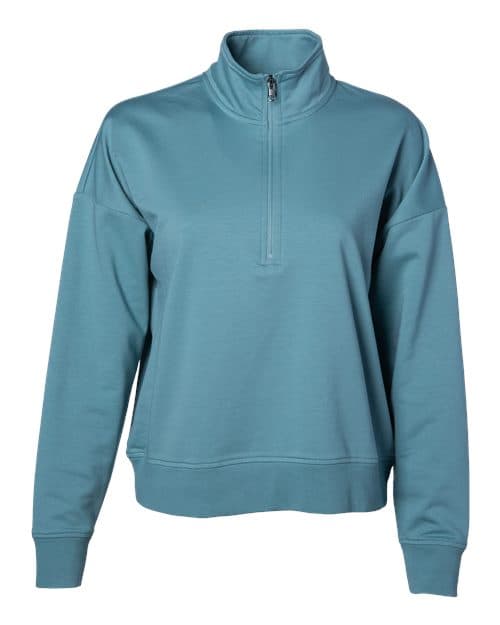 Independent Trading Co. Women's Perform Quarter-Zip Pullover in Agave