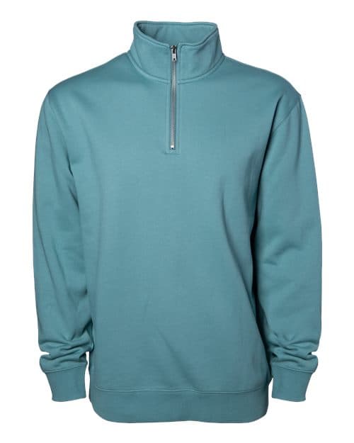 Independent Trading Co. Unisex Midweight Quarter-Zip Pullover in Agave