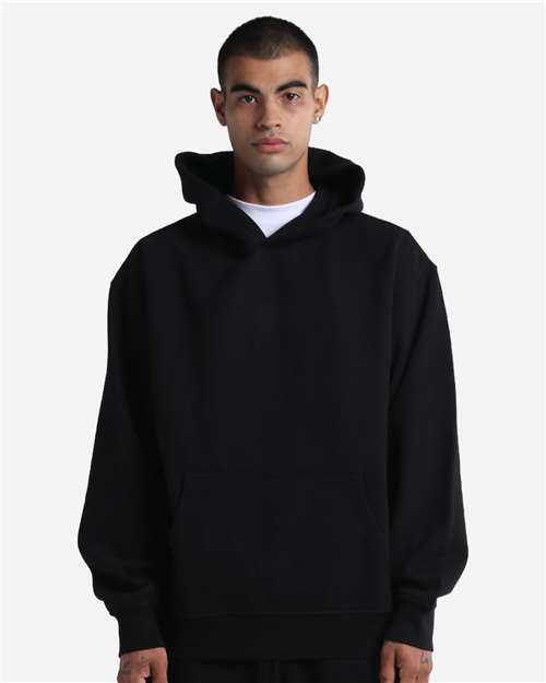 Shaka Wear Unisex Max Heavy Garment-Dyed Hoodie Sweatshirt in Black