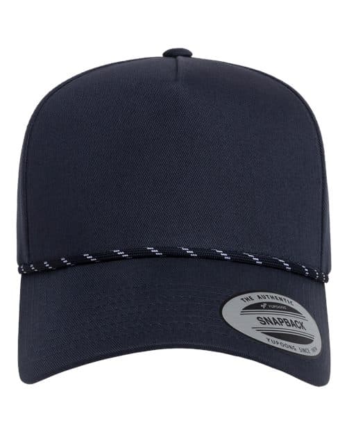 YP Classics Retro Cotton Blend Five-Panel Rope Cap
