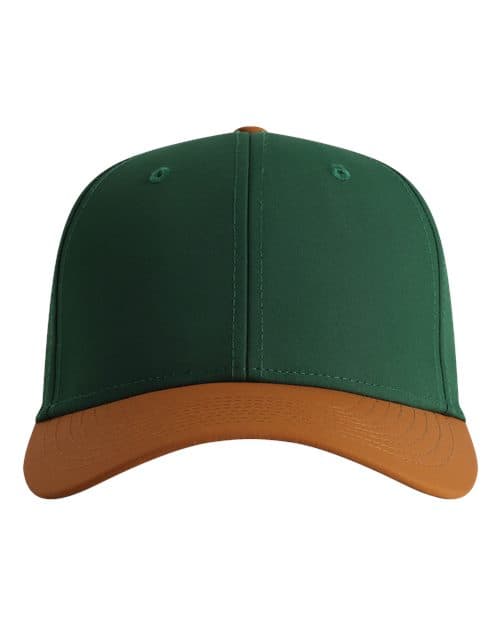Imperial The Elements Recycled Two-Tone Performance Cap in Forest Green/ Buckthorn Brown