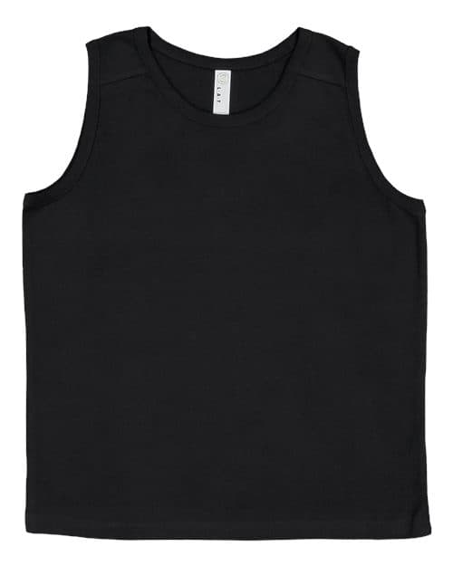 LAT Youth Fine Jersey Tank in Black