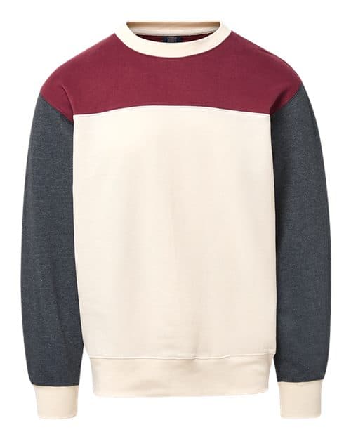 MV Sport Men's Otto Colorblock Crewneck Sweatshirt
