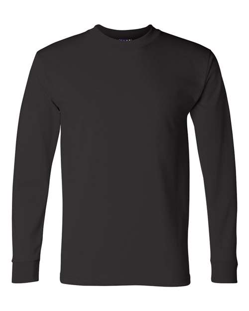 Bayside Unisex Union-Made Long Sleeve T-Shirt in Black