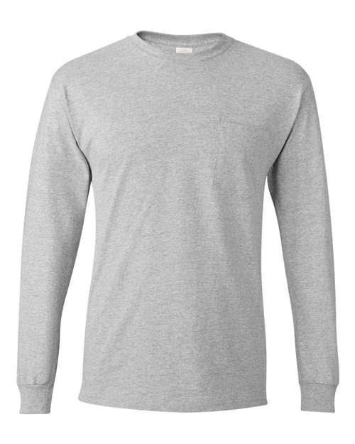 Hanes Unisex Authentic Long Sleeve Pocket T-Shirt