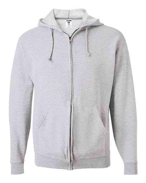 JERZEES Unisex NuBlend® Full-Zip Hooded Sweatshirt in Ash