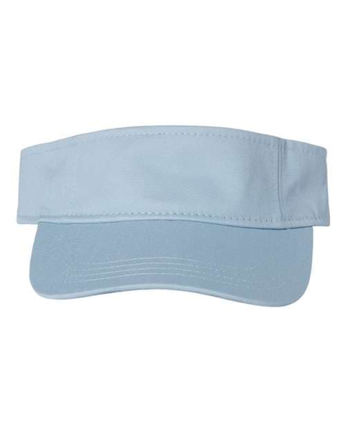 Valucap Bio-Washed Visor in Baby Blue