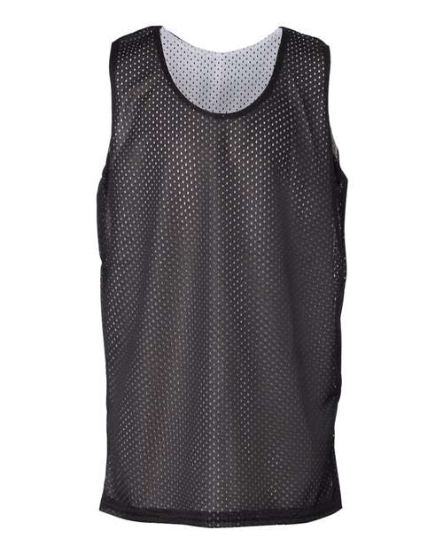 Badger Youth Pro Mesh Reversible Tank Top in Black/ White