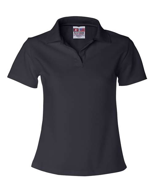 Bayside Women's USA-Made V-Neck Polo