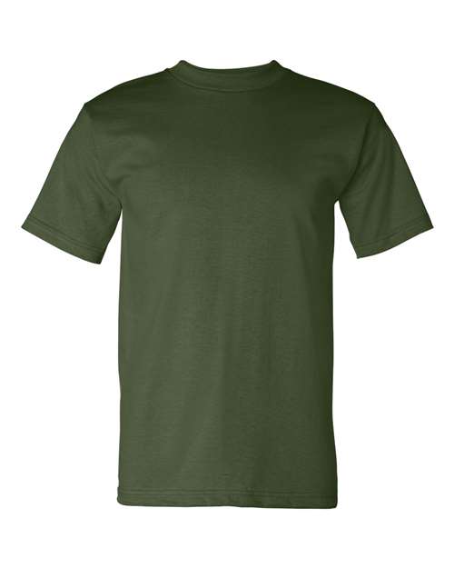 Bayside Unisex USA-Made Heavyweight T-Shirt in Army