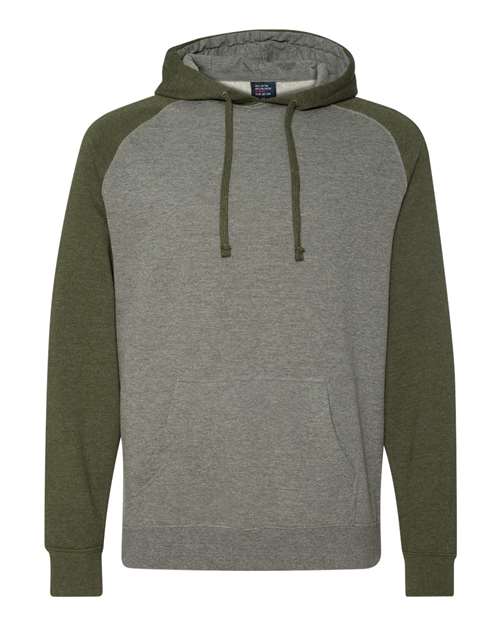 Independent Trading Co. Unisex Raglan Hooded Sweatshirt