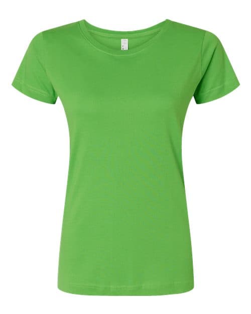 LAT Women's Fine Jersey Tee in Apple