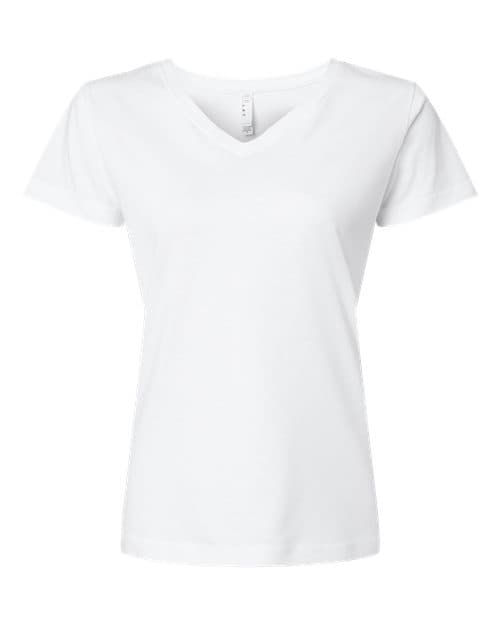 LAT Women's Fine Jersey V-Neck Tee
