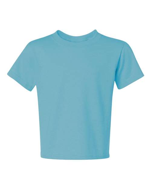 JERZEES Youth Dri-Power® 50/50 T-Shirt in Aquatic Blue