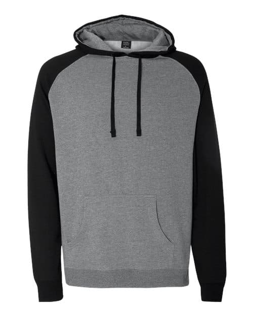 Independent Trading Co. Unisex Raglan Hooded Sweatshirt