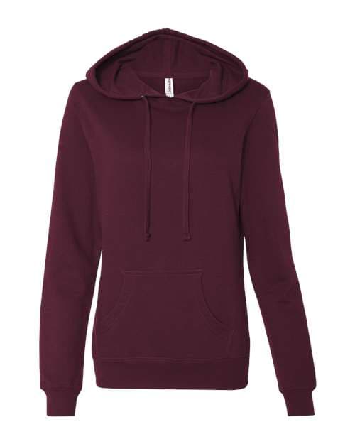 Independent Trading Co. Women's Junior Fit Heavenly Fleece Lightweight Hooded Sweatshirt