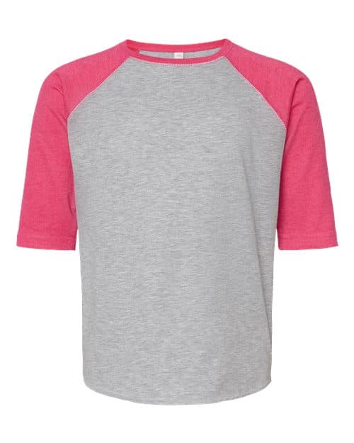 LAT Youth Baseball Fine Jersey Three-Quarter Sleeve Tee