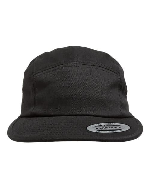 YP Classics Classic Jockey Flat Bill Cap in Black