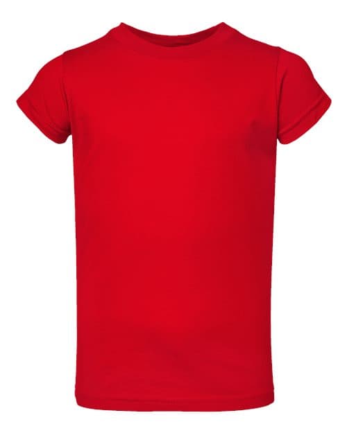 Rabbit Skins Toddler Girls Fine Jersey Tee