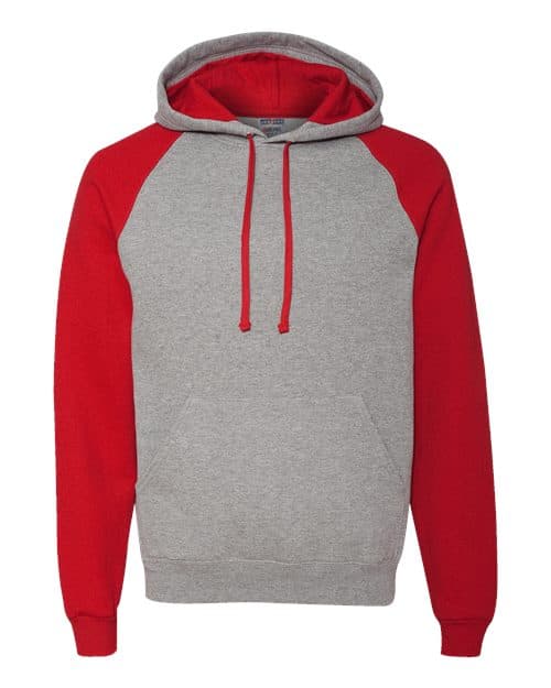 JERZEES Unisex Nublend® Colorblocked Raglan Hooded Sweatshirt