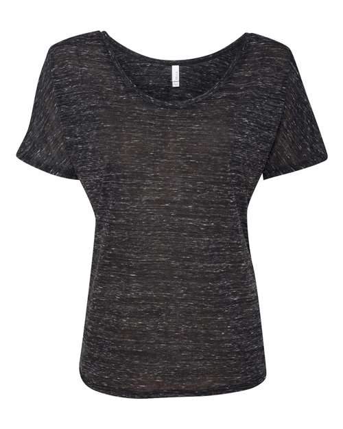 BELLA + CANVAS Women’s Slouchy Tee in Black Marble